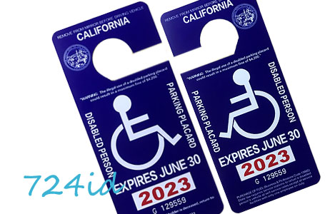 Disable Parking Permit - 724ID